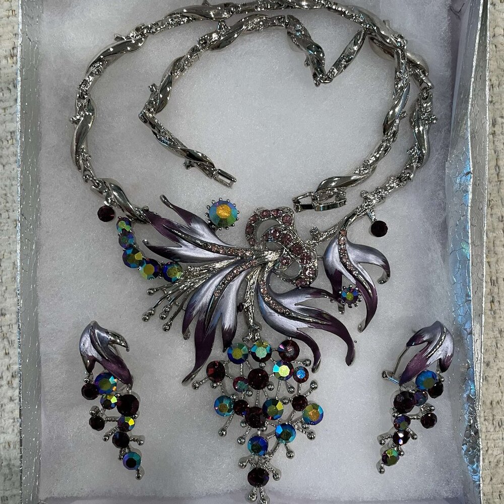 Swarovski Necklace and Earrings